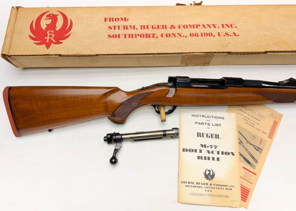 NIB Rare 1976 Ruger M77 ST 270 Winchester 22" Barrel Round Top Tang Safety-img-1