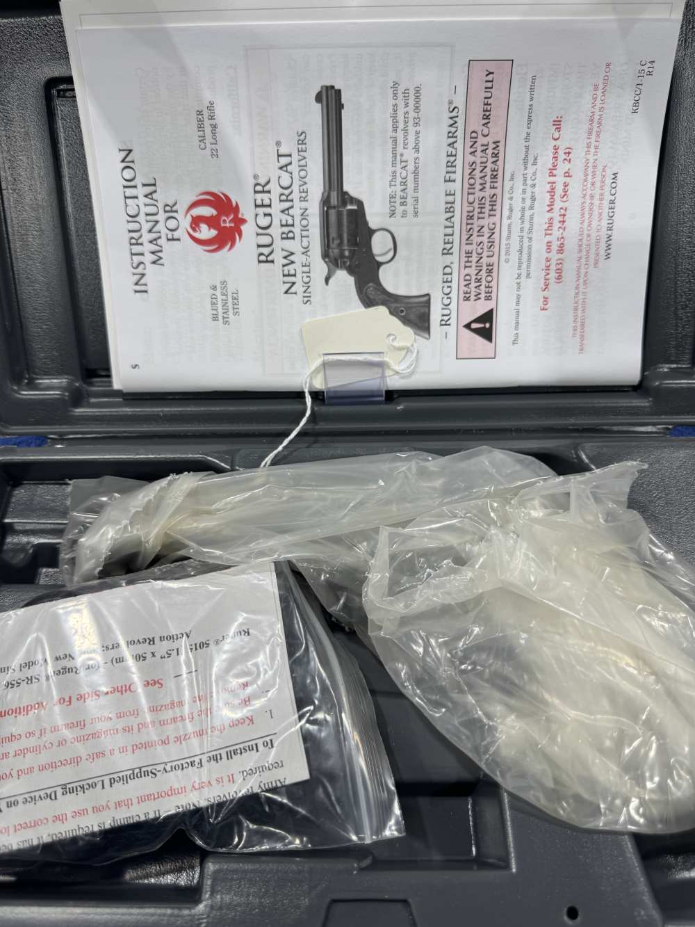 RUGER BEARCAT 22 LR BLUED STEEL NEW IN BOX UNFIRED MODEL 00916 (J-23)-img-1