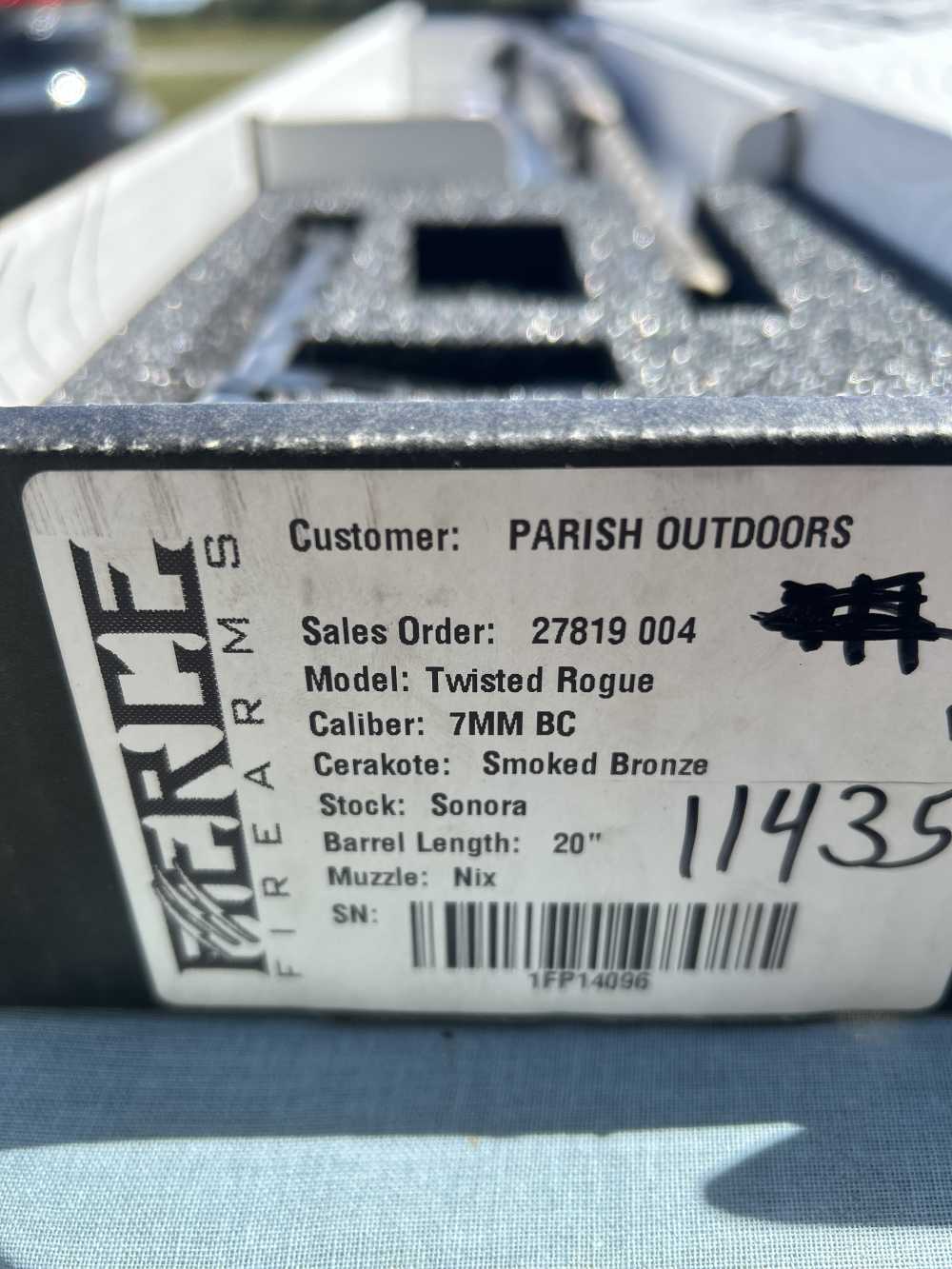 Fierce Firearms, Twisted Rogue, 7MM Backcountry Like New in the box-img-4