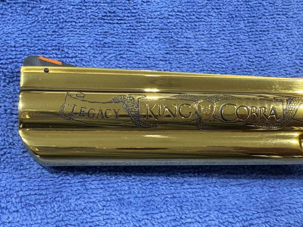 COLT KING COBRA 357 MAGNUM LEGACY EDITION GOLD PLATED NIB 1 OF 1000 (J-24)-img-10