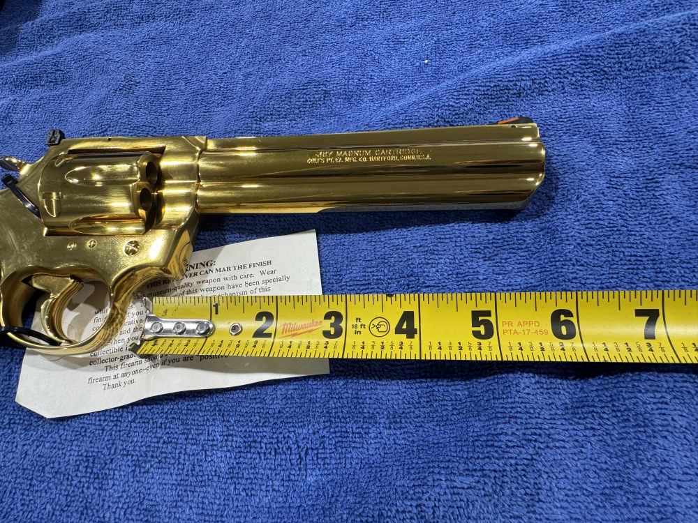 COLT KING COBRA 357 MAGNUM LEGACY EDITION GOLD PLATED NIB 1 OF 1000 (J-24)-img-13