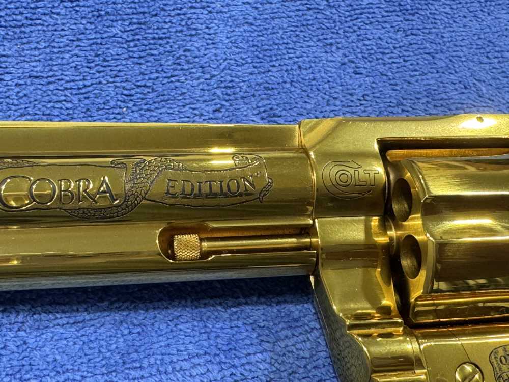 COLT KING COBRA 357 MAGNUM LEGACY EDITION GOLD PLATED NIB 1 OF 1000 (J-24)-img-9