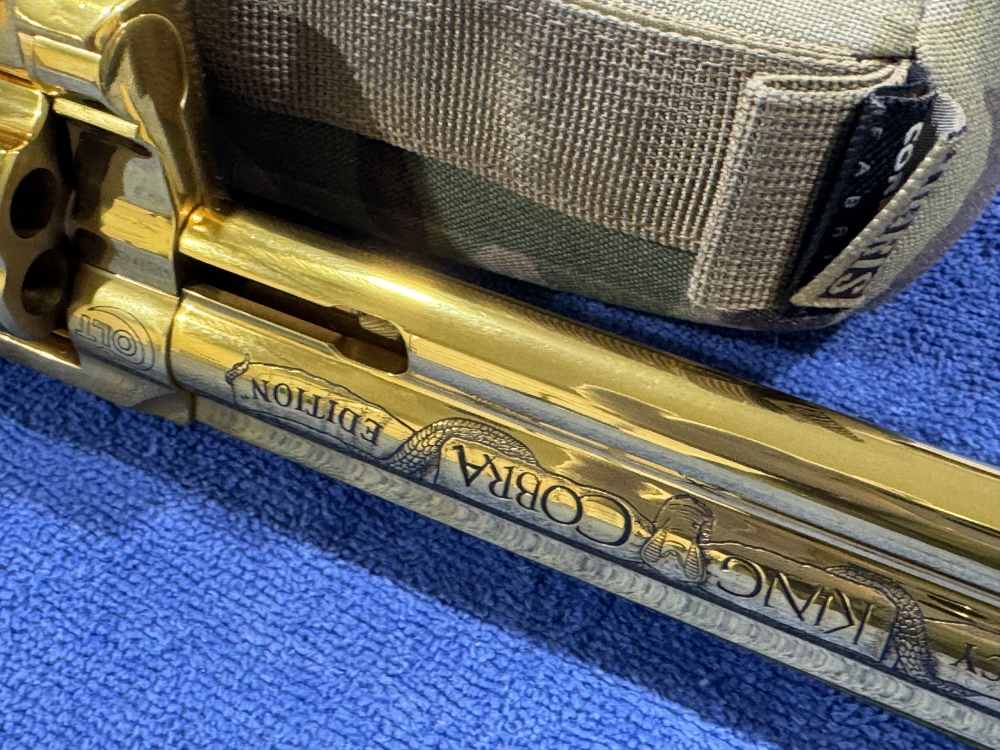COLT KING COBRA 357 MAGNUM LEGACY EDITION GOLD PLATED NIB 1 OF 1000 (J-24)-img-29