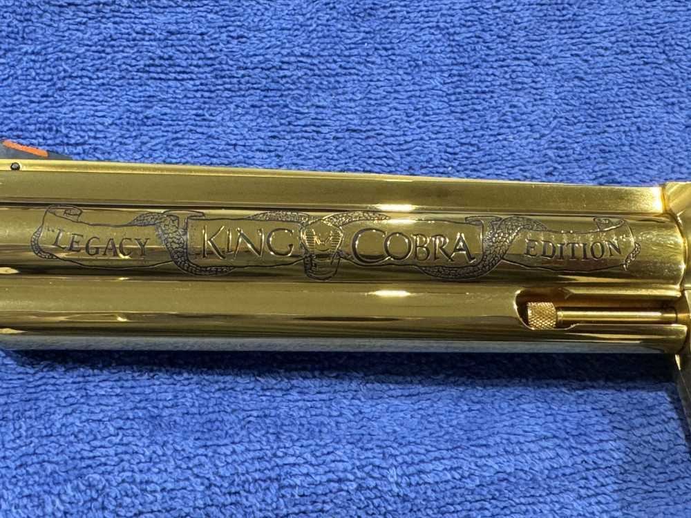 COLT KING COBRA 357 MAGNUM LEGACY EDITION GOLD PLATED NIB 1 OF 1000 (J-24)-img-8