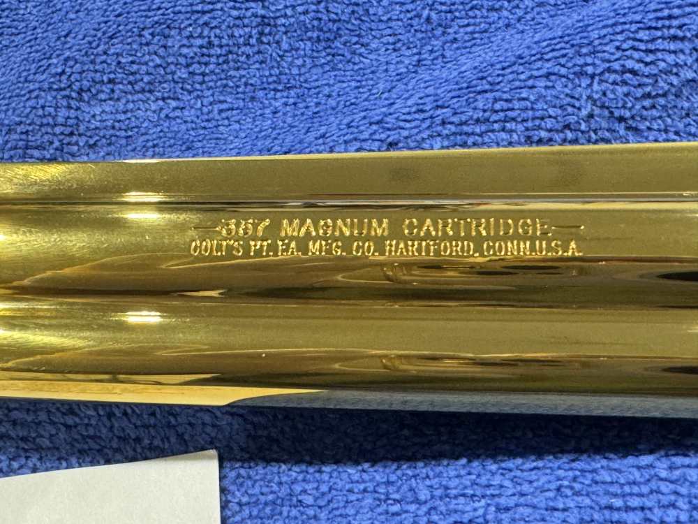 COLT KING COBRA 357 MAGNUM LEGACY EDITION GOLD PLATED NIB 1 OF 1000 (J-24)-img-18
