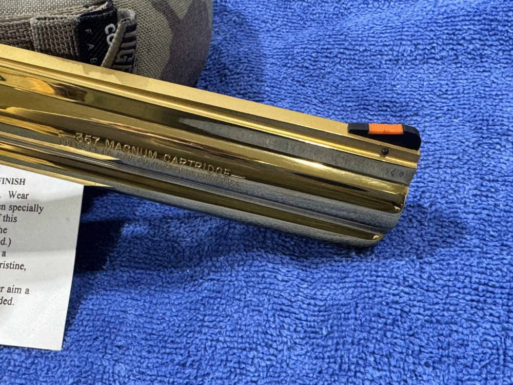 COLT KING COBRA 357 MAGNUM LEGACY EDITION GOLD PLATED NIB 1 OF 1000 (J-24)-img-24