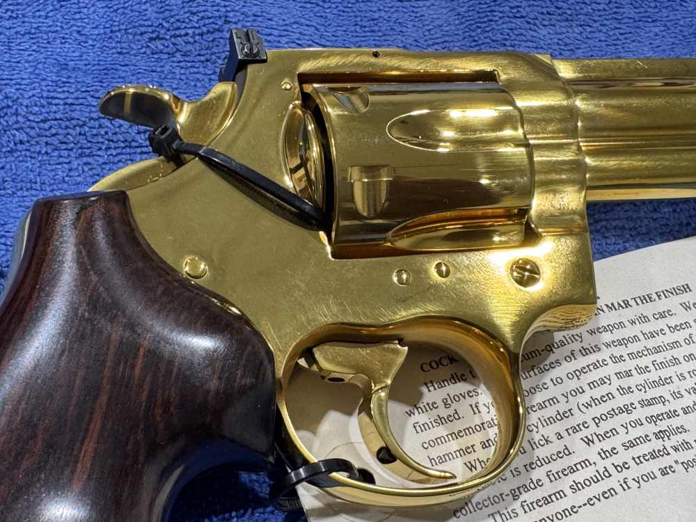 COLT KING COBRA 357 MAGNUM LEGACY EDITION GOLD PLATED NIB 1 OF 1000 (J-24)-img-15