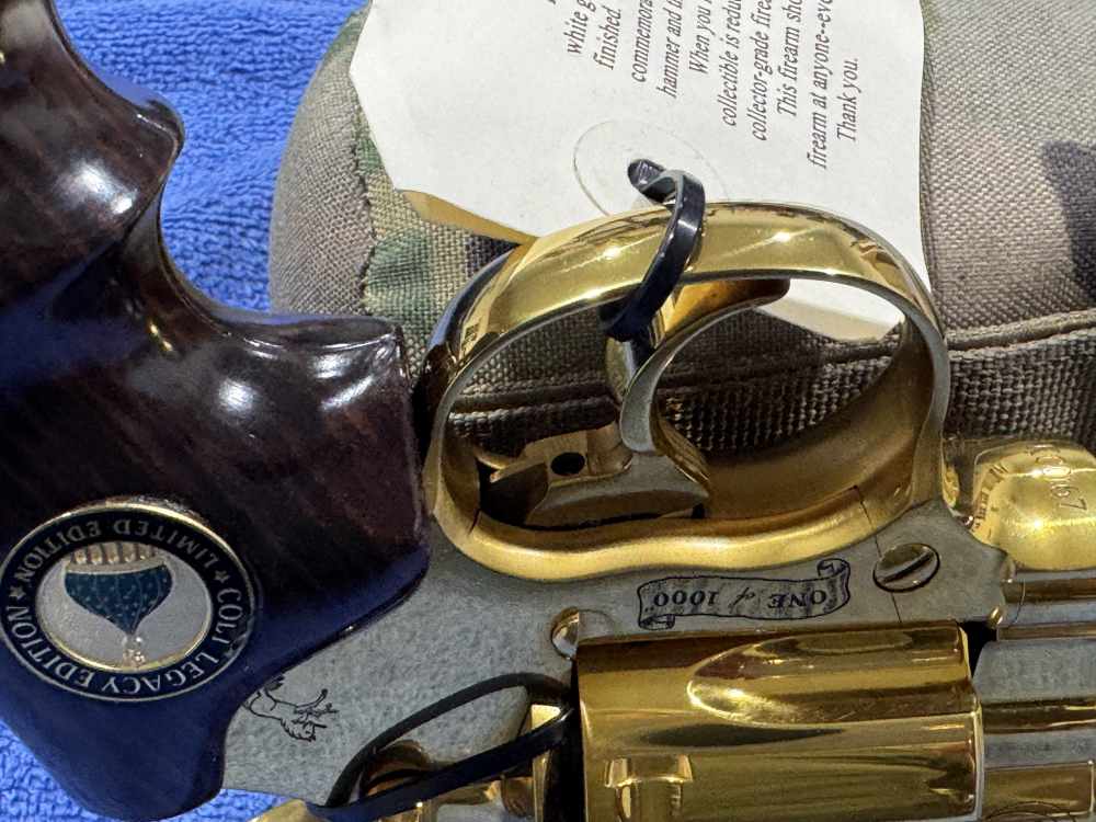 COLT KING COBRA 357 MAGNUM LEGACY EDITION GOLD PLATED NIB 1 OF 1000 (J-24)-img-27