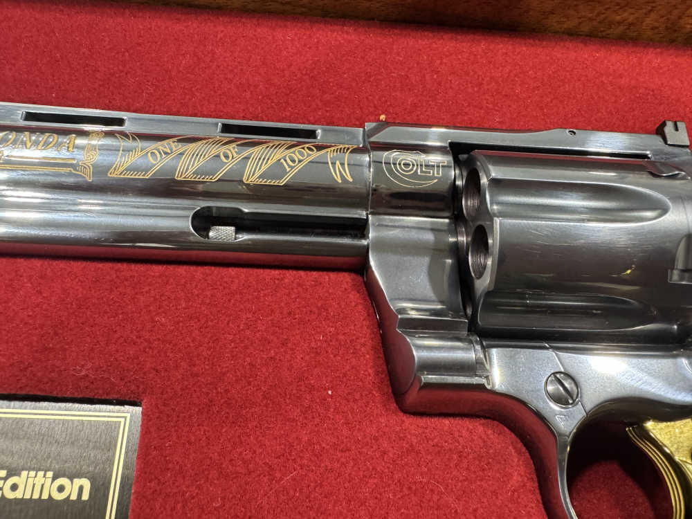 COLT ANACONDA 44 MAG AMERICAN HISTORICAL ASSOC LEGACY GOLD ENGRAVED (J-29)-img-5