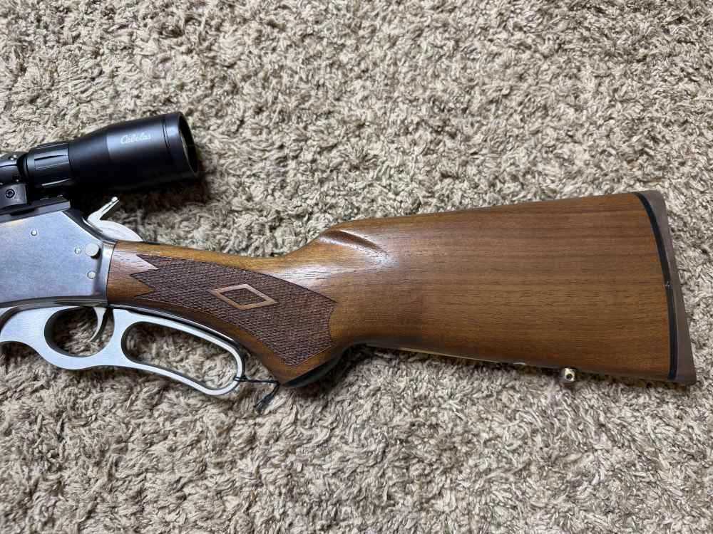 Like new Marlin 336ss 30-30 wood stainless w/ scope BEAUTIFUL! TRADES!-img-6