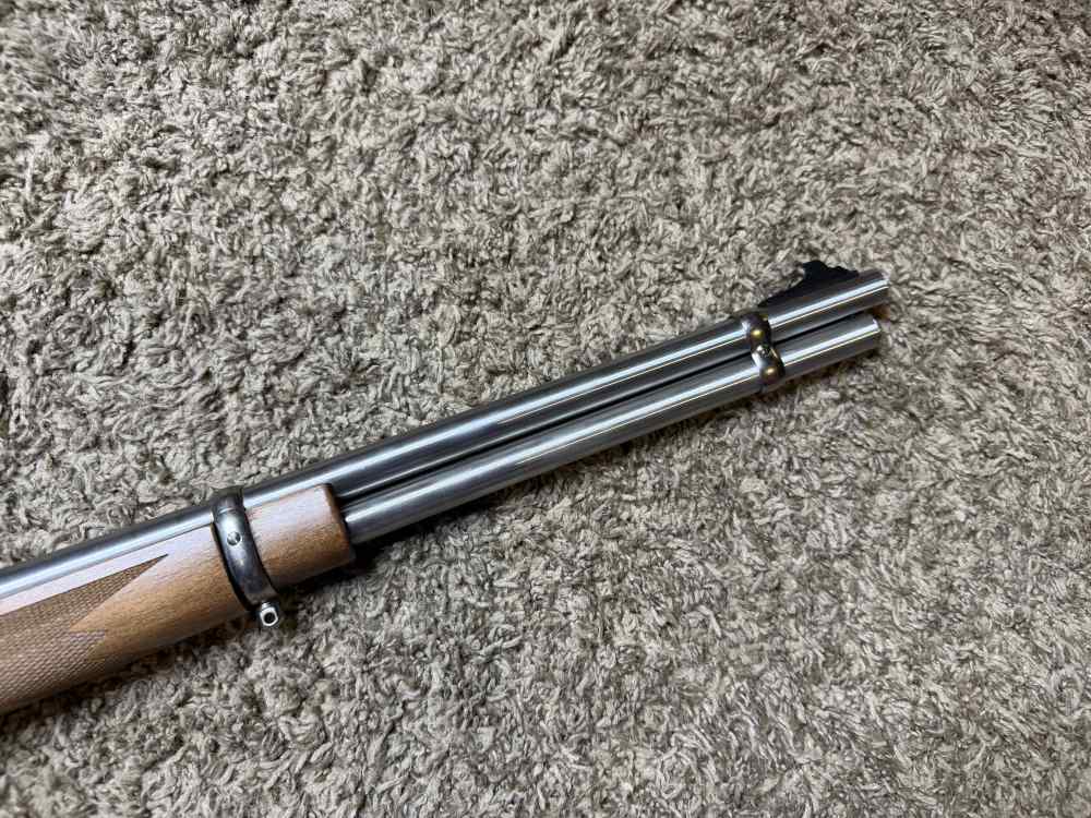 Like new Marlin 336ss 30-30 wood stainless w/ scope BEAUTIFUL! TRADES!-img-3