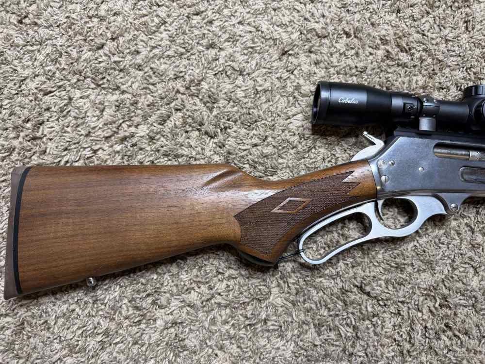 Like new Marlin 336ss 30-30 wood stainless w/ scope BEAUTIFUL! TRADES!-img-1