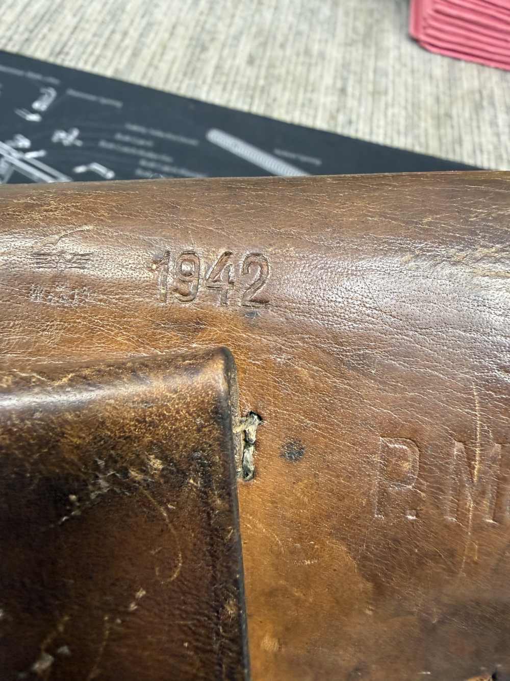 OK 1942 WWII German CZ-27 Holster CZ27 7.65 Cal Shows Use-img-28