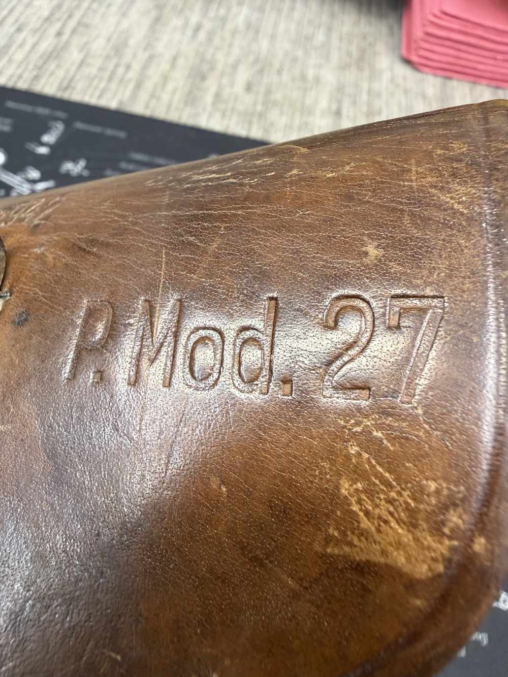 OK 1942 WWII German CZ-27 Holster CZ27 7.65 Cal Shows Use-img-29