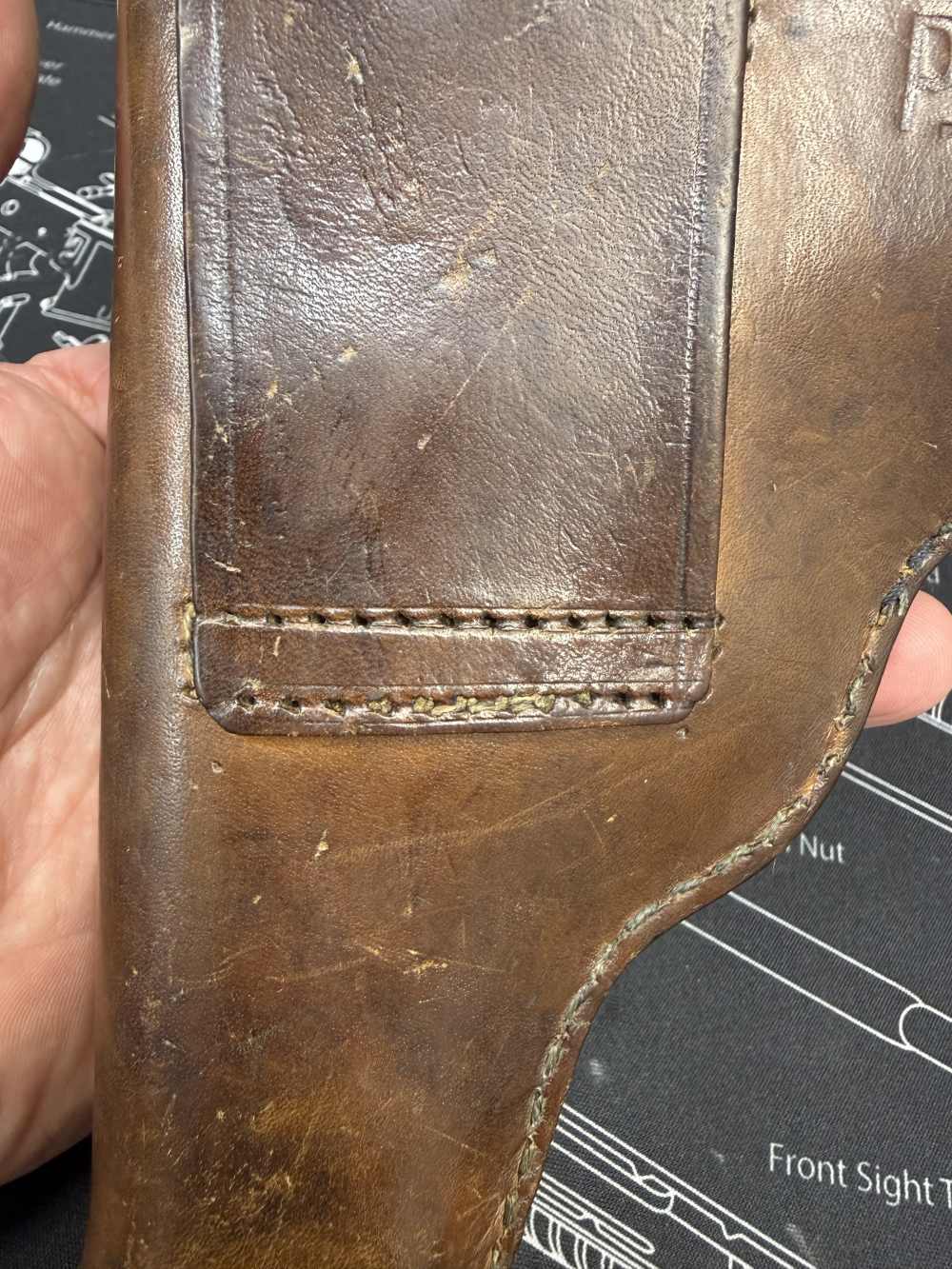 OK 1942 WWII German CZ-27 Holster CZ27 7.65 Cal Shows Use-img-22