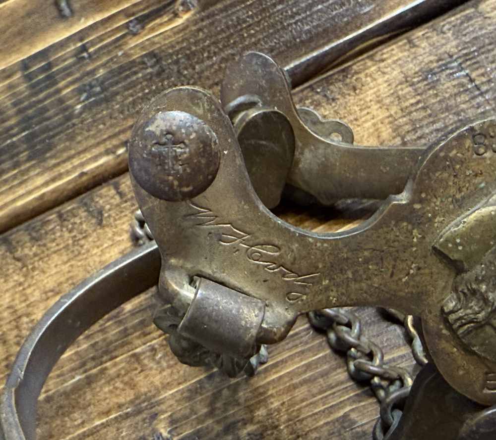 Historic BUFFALO BILL CODY MADE PERSONAL SPURS.  “W. F. Cody. Spurs”-img-1