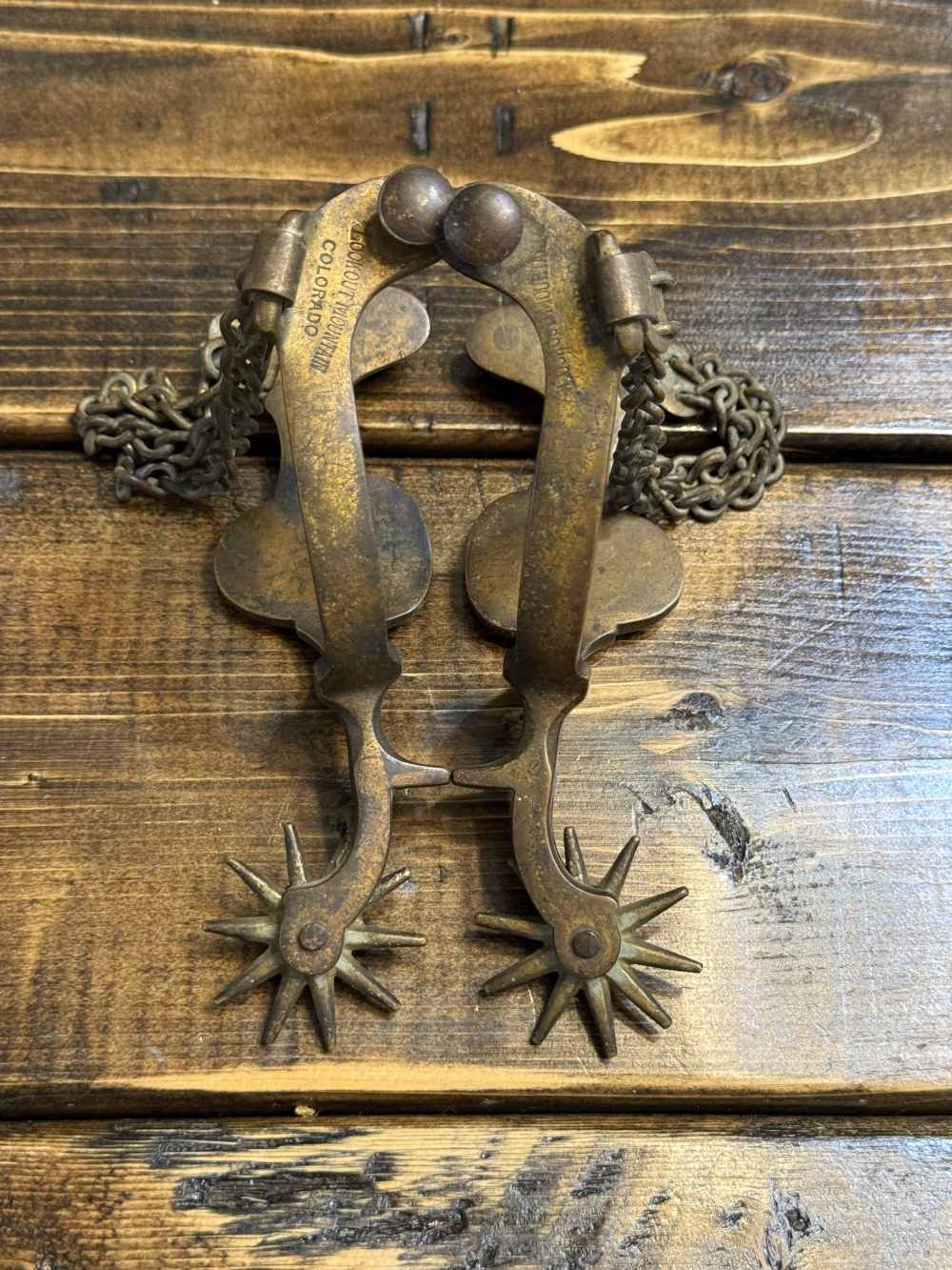 Historic BUFFALO BILL CODY MADE PERSONAL SPURS.  “W. F. Cody. Spurs”-img-4