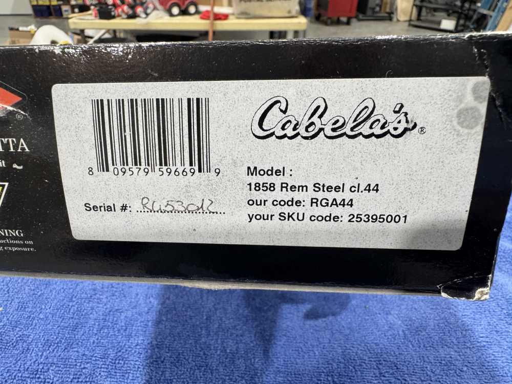 PIETTA 1858 REMINGTON STEEL 44 BLACK POWDER PISTOL - NEW IN BOX (J-25)-img-1