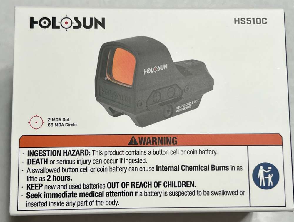 Holosun HS510C Red Dot NIB Free Shipping-img-3