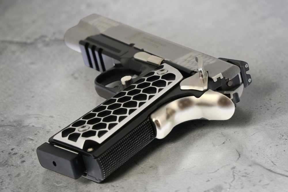 PENNY AUCTION SK Guns S&W 1911TA E Series 45acp Black, Nickel, Polished-img-6
