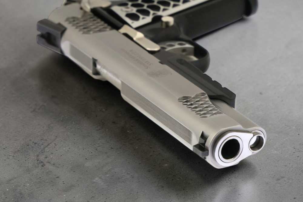 PENNY AUCTION SK Guns S&W 1911TA E Series 45acp Black, Nickel, Polished-img-5