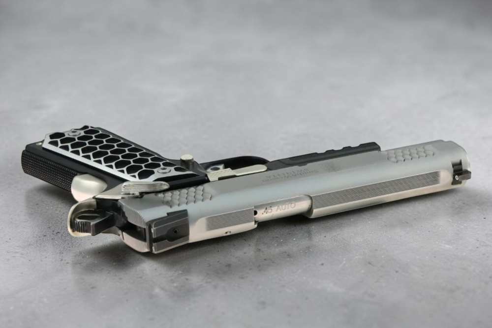 PENNY AUCTION SK Guns S&W 1911TA E Series 45acp Black, Nickel, Polished-img-3