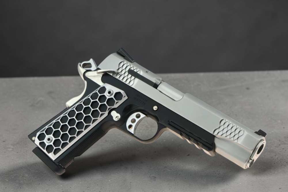 PENNY AUCTION SK Guns S&W 1911TA E Series 45acp Black, Nickel, Polished-img-2