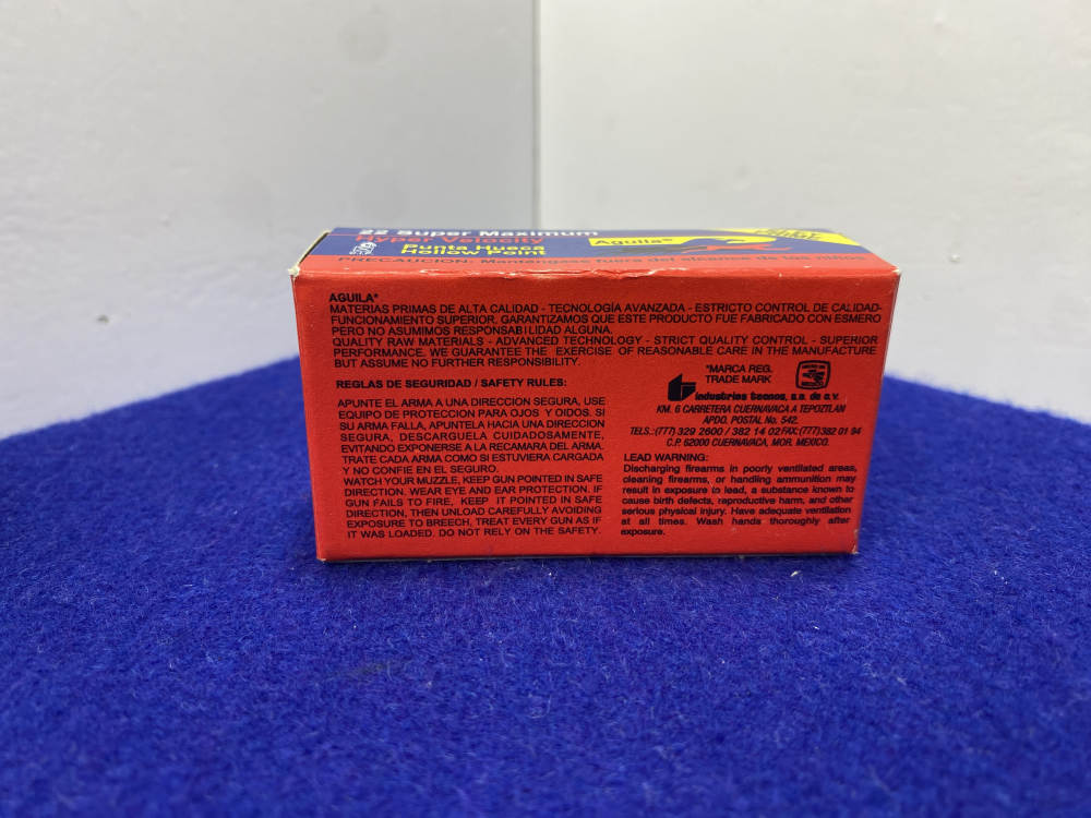 50 Rounds Aguila .22 LR Super Maximum 30Gr HP Ammunition *HYPER VELOCITY*-img-4