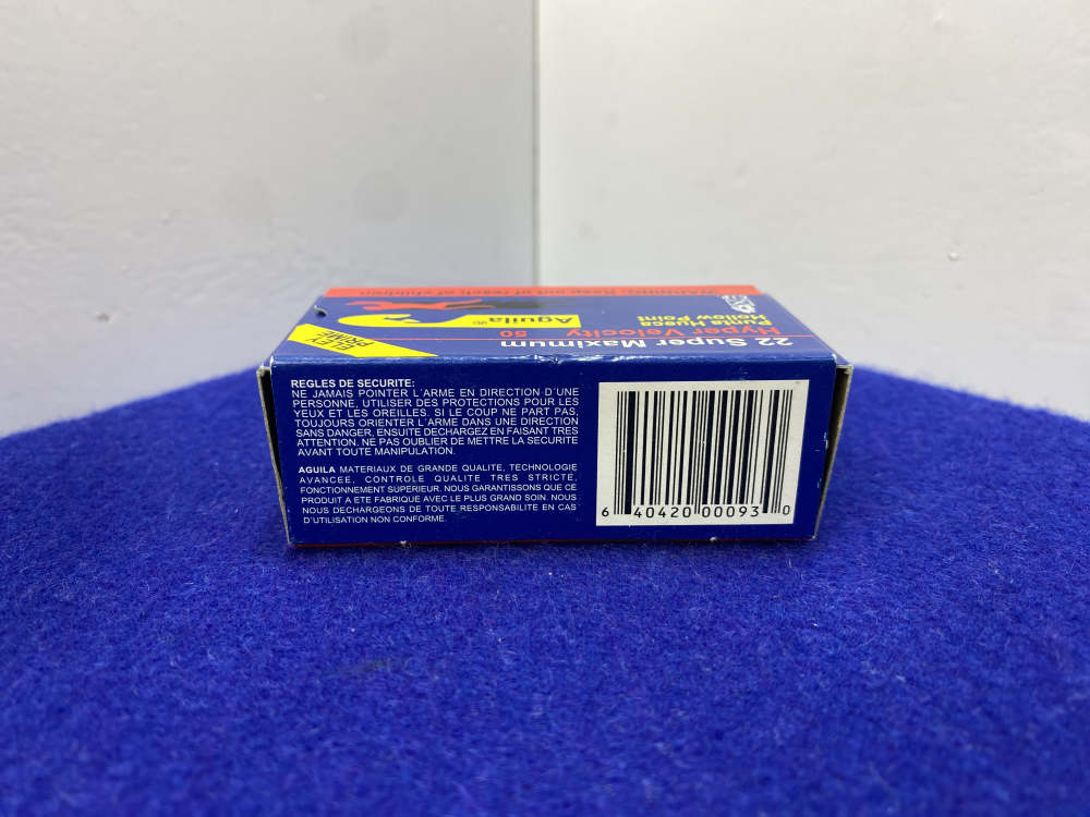 50 Rounds Aguila .22 LR Super Maximum 30Gr HP Ammunition *HYPER VELOCITY*-img-7