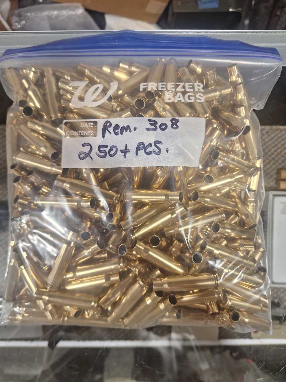 308 winchester once fired brass all remington 250 plus pcs. FREE SHIPPING-img-1