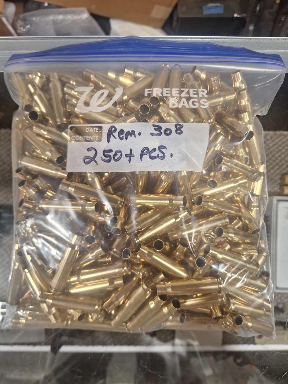 308 winchester once fired brass all remington 250 plus pcs. FREE SHIPPING-img-0