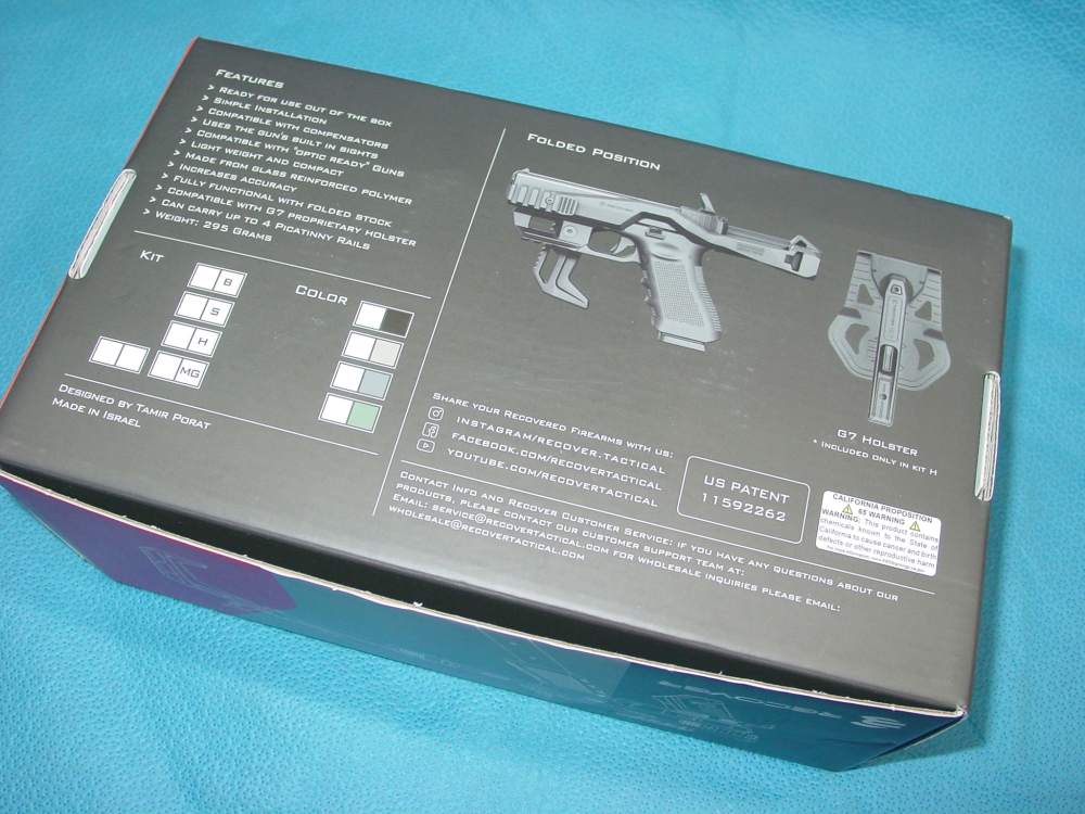 Recover Tactical 20/20N Stabilizer Brace Kit and Upper Rail for Glock-img-2