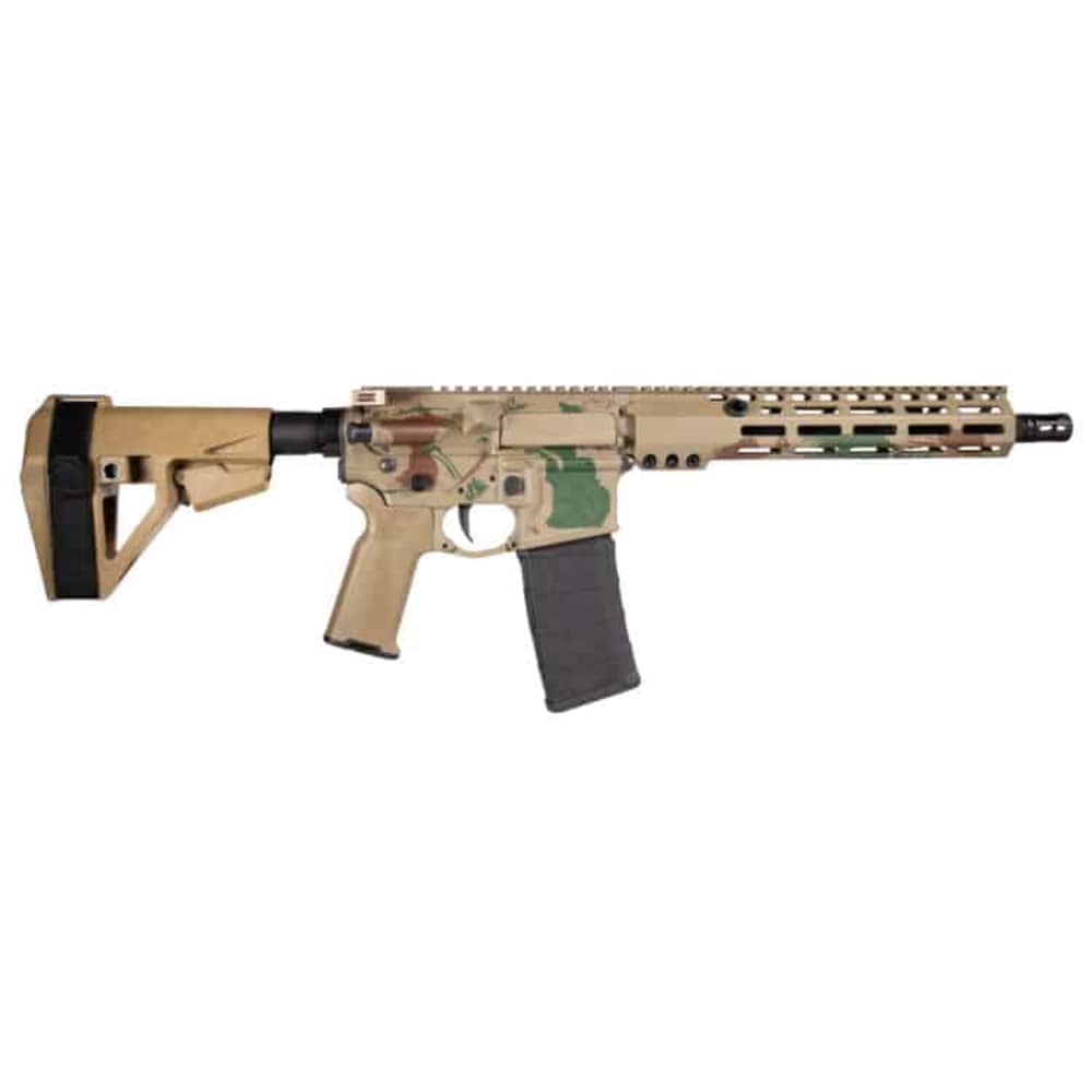Sons of Liberty Gun Works OB1 Craighead 5.56 11.5" Pistol – Tan/Camo-img-1