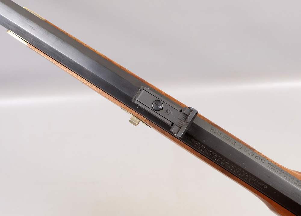 THOMPSON CENTER 50 Cal HAWKEN RIFLE UNFIRED ? MINT BORE VERY NICE -img-67