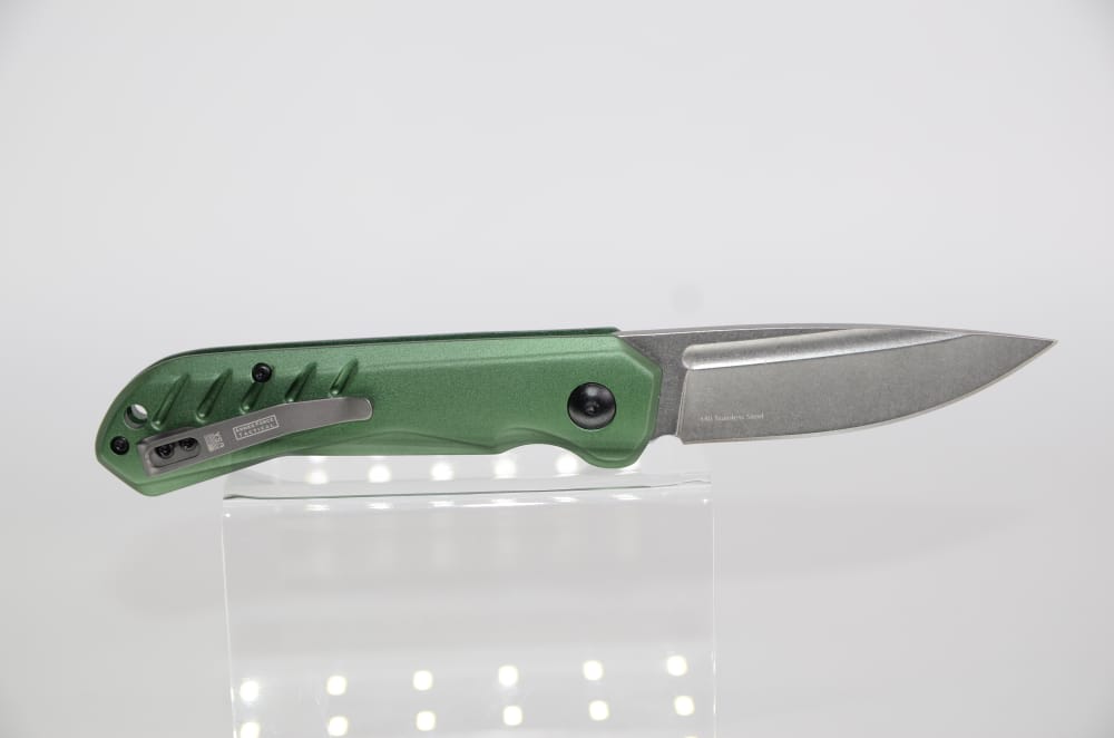 Switchblade Out the Side Clip Point Blade Automatic Push Button Knife EDC-img-1