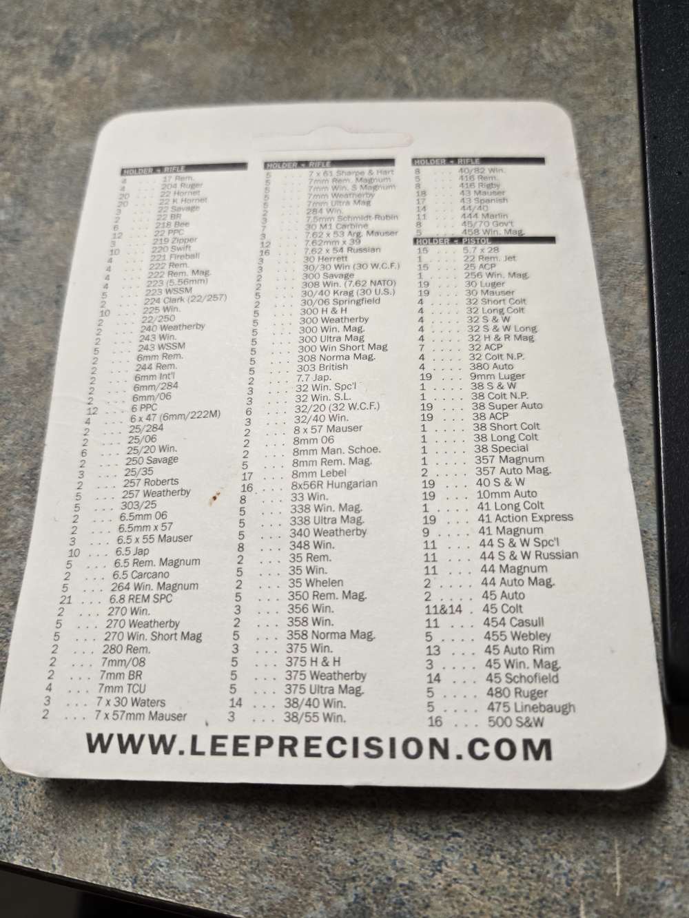 Lee R12 Shellholder 90529-img-1