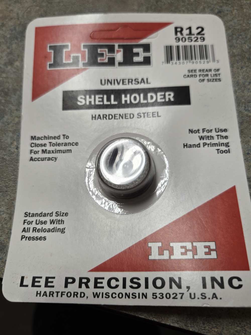 Lee R12 Shellholder 90529-img-0