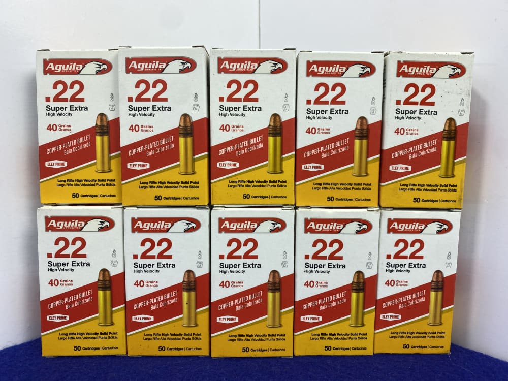 500 Rounds Aguila Super Extra .22 LR 40Gr Ammunition *BULK HIGH VELOCITY*-img-10