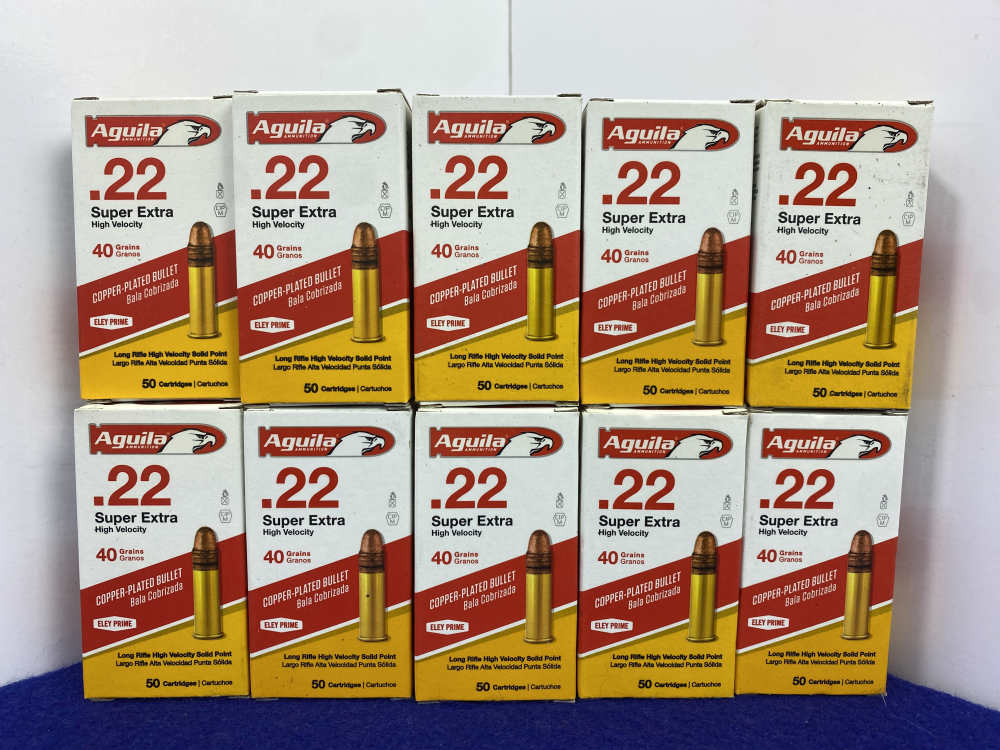 500 Rounds Aguila Super Extra .22 LR 40Gr Ammunition *BULK HIGH VELOCITY*-img-3