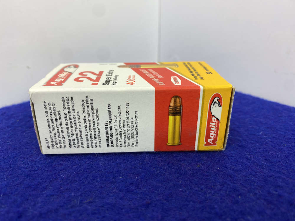 500 Rounds Aguila Super Extra .22 LR 40Gr Ammunition *BULK HIGH VELOCITY*-img-7