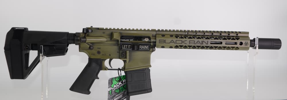 Black Rain Ordnance Spec 15 Bazooka Green Battleworn 5.56 10.5” AR Pistol -img-0