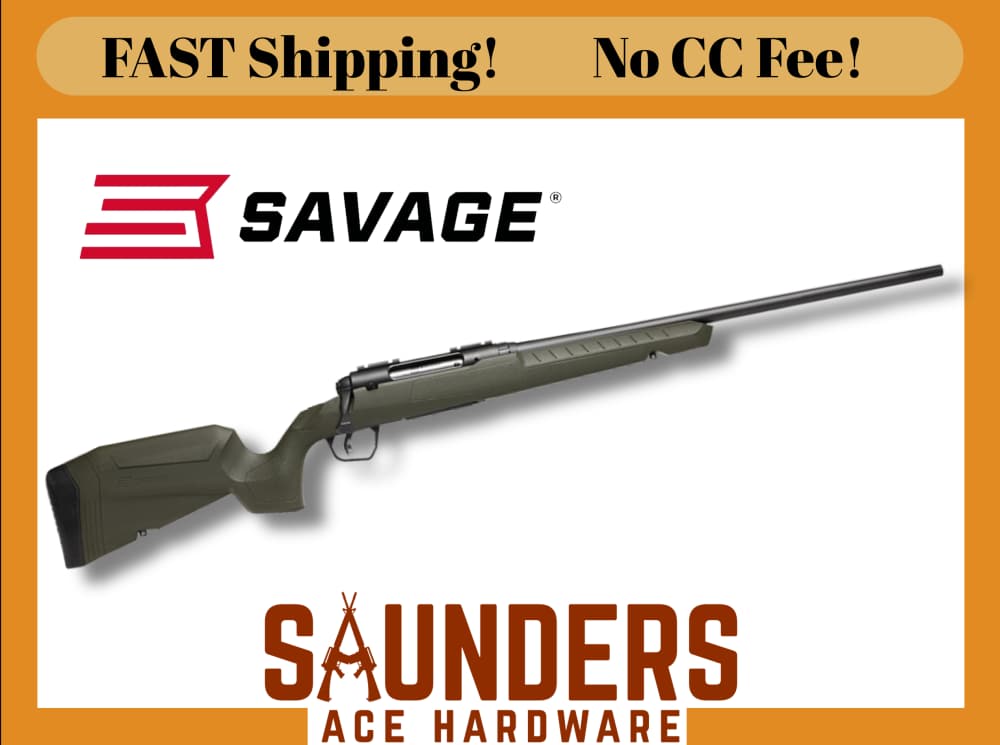 SAVAGE AXIS 2 Rifle AccuTrigger 30-06 4+1R 22" Weaver Mount OD Green-img-0