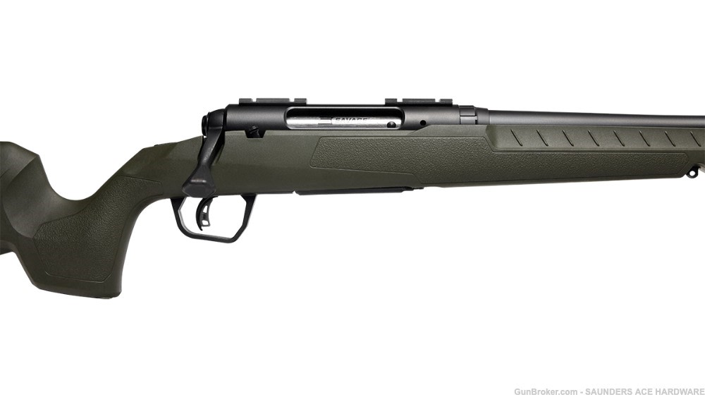 SAVAGE AXIS 2 Rifle AccuTrigger 30-06 4+1R 22" Weaver Mount OD Green-img-4