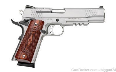 NIB S&W Smith & Wesson 1911E 1911 E Series 5" SS NS Rail 108411 CLOSEOUT!-img-1