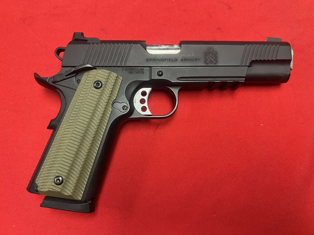 Springfield Armory OPERATOR 1911 .45 ACP 5" gov't railed front night sight -img-2