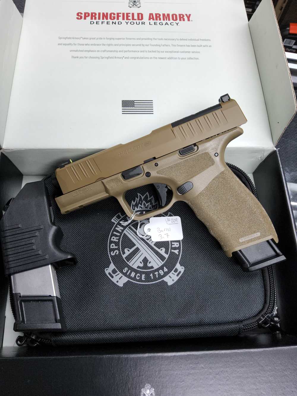 SPRINGFIELD HELCAT PRO OSP 9MM FDE 10 RD-img-0
