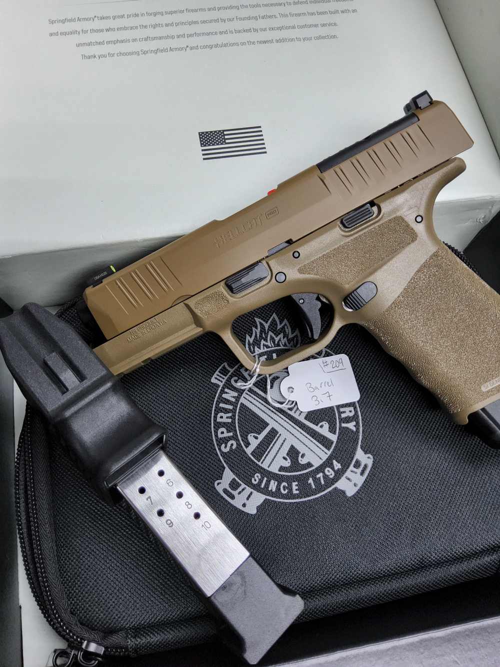 SPRINGFIELD HELCAT PRO OSP 9MM FDE 10 RD-img-2