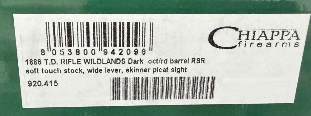 Chiappa Firearms Wildlands Takedown 1886- Black 45-70-img-2