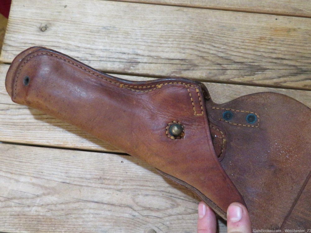 US WW2 1911 45 holster M-1916 made by Walsh 1944 -img-8