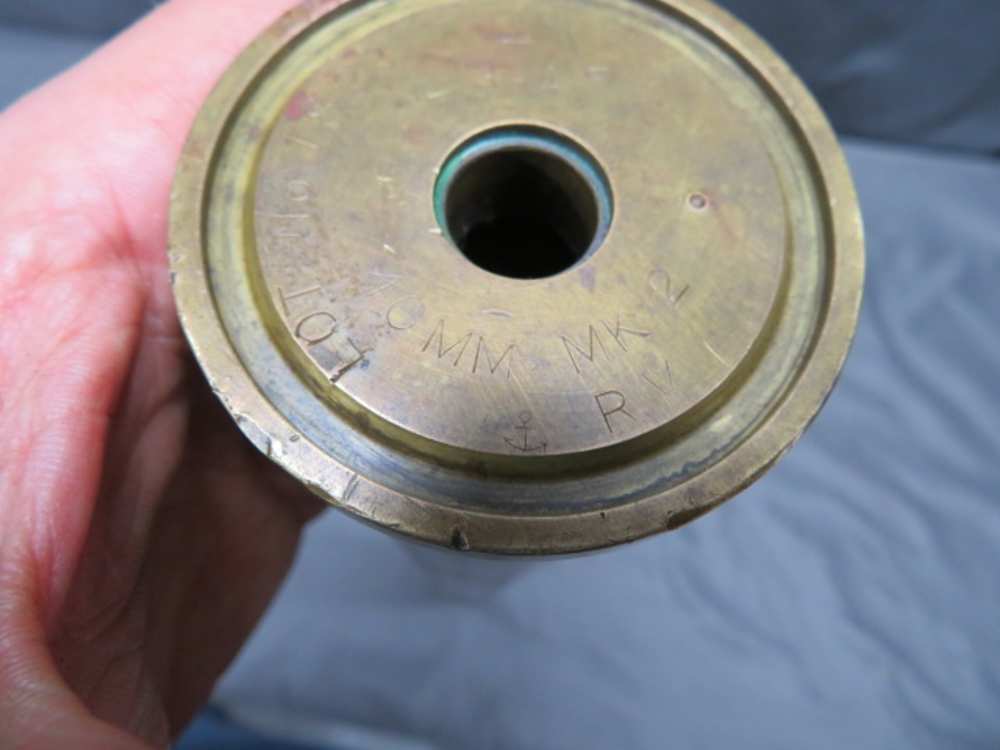 WWII US NAVY 40MM BOFORS CANNON ROUND-DATED 1945-img-3